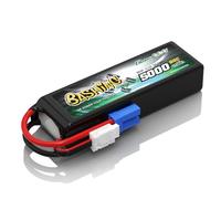 Gens ace 3S LiPo 5000mAh 11,1V 60C Batería con Conector EC5 para Helicópteros RC, Coches RC, Camiones, Barcos y vehículos RC a Escala 1/8 y 1/10