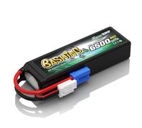 Gens ace 3S LiPo 6500mAh 11,1V 60C Batería con Conector EC5 para Helicópteros RC, Coches RC, Camiones, Barcos y vehículos RC a Escala 1/8 y 1/10