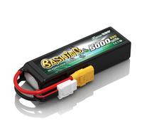 Gens ace 4S LiPo 5000mAh 14,8V 50C Batería con Conector XT90 para Helicópteros RC, Coches RC, Camiones, Barcos y vehículos RC a Escala 1/8 y 1/10