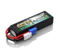 Gens ace 4S LiPo 5000mAh 14,8V 60C Batería con Conector EC5 para Helicópteros RC, Coches RC, Camiones, Barcos y vehículos RC a Escala 1/8 y 1/10