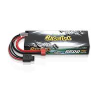 Gens ace Batería LiPo 2S 5000 mAh 7,4 V 60C Hardcase con Conector Deans T - Batería RC para Coches, Camiones y Truggys 1/8 1/10