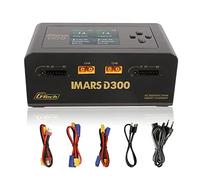 GensAce Cargador Imars Dual Channel AC300W/DC350Wx2 Balance Paquete de batería Cargador para batería Ninh/Lipo (Negro)