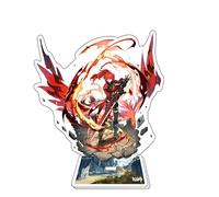 Genshin Impact Diluc Figura Acrílica Coleccionable con Soporte, Modelo de Placa, Regalo Ideal para Cosplayers y Amantes del Anime