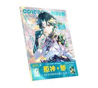 Genshin Impact, ilustración de personajes, 80 páginas, álbum de fotos, papel recubierto grueso, 285 x 210 mm, juego de colección (Xiao)