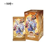 Genshin impact juego de cartas coleccionables series 1 blind box expos