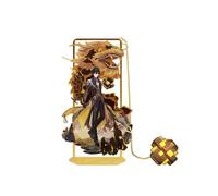 Genshin Impact - Marcapáginas de metal con cadena (Zhongli)
