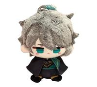 Genshin Impact Plush, Anime Plushie Toy Lindo Suave Muñeca Llavero Carcoon Figura for Fans Regalo (Color : Alhaitham)
