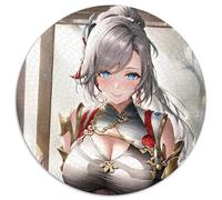 Genshin Impact Shenhe - Rompecabezas Redondo de 1000 Piezas para Adultos, Juego Familiar Creativo y decoración del hogar, Adolescentes, 67,5 x 67,5 cm