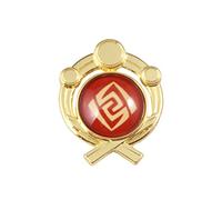 Genshin Impact Vision Broche - Broche luminoso ojo de Dios - Accesorios de proyecto de juego para mujer, Metal, Sin piedra preciosa