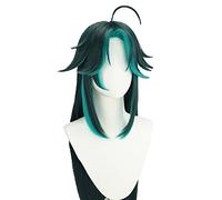 Genshin Impact Xiao Women Cosplay Wigs 120cm Long Gradient Mix Color Heat Resistant Hair Cosplay Costume Wig
