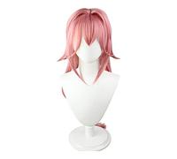 Genshin Impact Yae Miko Cosplay Wig Women 85cm Long Pink Heat Resistant Synthetic Hair Adult