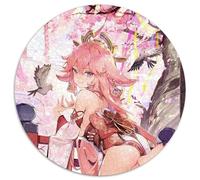 Genshin Impact Yae Miko - Rompecabezas de 1000 Piezas para Adultos, Redondo, 1000 Piezas, Juego Familiar Creativo y decoración del hogar, Adolescentes, 67,5 x 67,5 cm