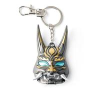 嘉信誉 Genshin Llavero de impacto Llavero de aleación Máscara Tartaglia Máscara Xiao Máscara Corazón de bruja Llamas Llavero (Color: Máscara Xiao)