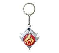 Genshin - Llavero luminoso de juguete de impacto Snezhnaya Pyro, llavero dorado con figura de juego, llavero con colgante de personaje Genshin, accesorios de cosplay, ojo de Dios, amarillo, M