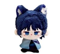 Genshin Plush, 12CM Anime Plushie Toy Lindo Suave Muñeca Llavero Impact Carcoon Figura for Fans Regalo(Wanderer)