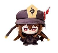 Genshin Plush, 12CM Anime Plushie Toy Lindo Suave Muñeca Llavero Impact Carcoon Figura for Fans Regalo(Hutao)