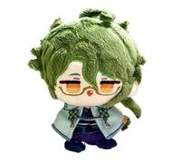 Genshin Plush, 12CM Anime Plushie Toy Lindo Suave Muñeca Llavero Impact Carcoon Figura for Fans Regalo(Baizhu)