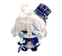 Genshin Plush, 12CM Anime Plushie Toy Lindo Suave Muñeca Llavero Impact Carcoon Figura for Fans Regalo(Furina)