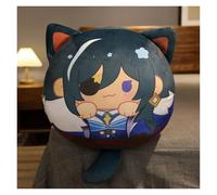 Genshin Plush, Kawaii Anime Figura Llavero Muñeca Suave Impacto Adorable Plushie Throw Pillow for Los Fanáticos Los Jugadores Regalos(Kaeya,12cm Keychain)