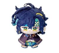 Genshin Plush Llavero, 12CM Anime Plushie Toy Lindo Suave Muñeca Impact Carcoon Figura for Fans Regalo(Kinich)