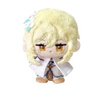 Genshin Plush Llavero, 12CM Anime Plushie Toy Lindo Suave Muñeca Impact Carcoon Figura for Fans Regalo(Lumine)