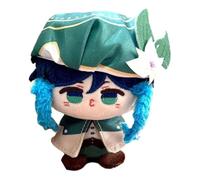 Genshin Plush Llavero, 12CM Anime Plushie Toy Lindo Suave Muñeca Impact Carcoon Figura for Fans Regalo(Venti)