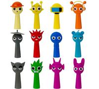 Gensly 12 Piezas Figuras de Colores Figuras de Raddy/Oren/Owakcx/Durple/Jevin/Wenda para los Fans del Juego Figuras Divertidas de Dibujos Animados para Regalos de Colección