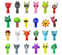 Gensly 24 Pzs Figuras Coloridas y Extrañas Adorno Coleccionable de Personaje de Juego para Fans Ojos Grandes 4-5cm Mini Juguetes para Niños
