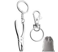 GENSMILE Llavero de herramientas, regalo para hombres y mujeres, ajustable, bonito, mini, accesorios geniales para bricolaje, Tornillo de banco, Schraubstock