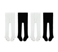 GENTABY - Medias para bebés y niños de 18 a 24 meses, unisex, color negro, blanco, rosa, gris, 4 unidades, 0-9 meses