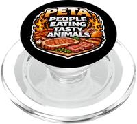 Gente Comiendo Animales Sabrosos Dieta Carnívora Paleo Keto Divertida PopSockets PopGrip para MagSafe