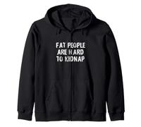 Gente Gorda difícil de Secuestrar/Divertido diseño de Entrenamiento de Gimnasio Sudadera con Capucha