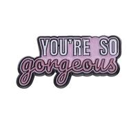 Gente guapa, hermosos problemas, pin esmaltado con divertido diseño de pancarta para ropa y mochila, Normal, Metal no precioso