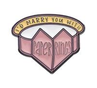 Gente guapa, hermosos problemas, pin esmaltado con divertido diseño de pancarta para ropa y mochila, Normal, Metal no precioso