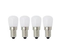 GENTERUN 2/4 Uds Bombilla De Luz E12 E14 220V Bombillas for Refrigerador Lámpara De Exhibición Luces Nocturnas Alto Brillo Candelabro De Decoración for El Hogar(E14-White-4pcs)