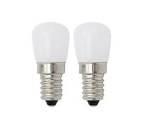 GENTERUN 2/4 Uds Bombilla De Luz E12 E14 220V Bombillas for Refrigerador Lámpara De Exhibición Luces Nocturnas Alto Brillo Candelabro De Decoración for El Hogar(E14-White-2pcs)