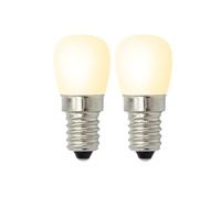 GENTERUN 2/4 Uds Bombilla De Luz E12 E14 220V Bombillas for Refrigerador Lámpara De Exhibición Luces Nocturnas Alto Brillo Candelabro De Decoración for El Hogar(E14-Warm-2pcs)