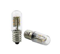 GENTERUN 5 Uds 2W E14 Bombilla 12V 24V 60VAC 120VAC 220VAC Luz Nocturna Foco Maíz Colgante Nevera Lámpara for Refrigerador(5pc 60V-warm white)