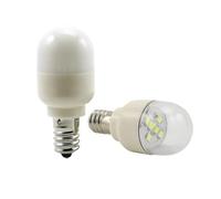 GENTERUN Bombilla De 1W E12 E14, 12V, 24V, 110V, 220V, Foco De Luz Nocturna, Bombillas De Maíz, Luz Colgante for Refrigerador Y Nevera(24V-warm white,E12 Base,Milky shell)