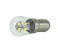 GENTERUN Bombillas B15 B15D 12v 24v 110v 220v 240v 36v Super 3W Cron Spotlight 360 Grados Refrigerador Luz Lámpara for Máquina De Coser(Warm White,10V TO 80V_NO_B15)