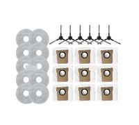 GENTERUN Compatible con Piezas De Accesorios De Repuesto for Aspiradora JONR,P20 Pro: Paño De Fregona, Bolsa for El Polvo, Accesorios De Cepillo Lateral, Reemplazo(25PCS)