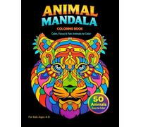 Gentle Animal Mandalas: Wide-Line Coloring for Calm, Focus & Fun (Ages 4-8)