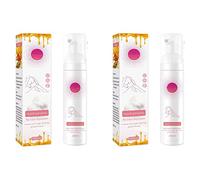 Gentle Beeswaxs Mousse Spray de depilación, espuma de eliminación del cabello, espuma depilatoria hidratante no irritante, para piernas, manos, brazos y axilas (100 ml-2 piezas)