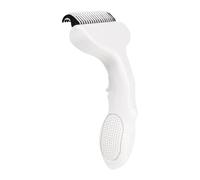 Gentle Dog Brush, Shedding Pet Grooming Comb, 6.5x3.35 Inches Hair Removal Tool with Stainless Steel Tips, ABS Pet Cleaner, Puppy Brush with Ergonomic Handle, Grooming Equipment for Indoor Home