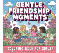 Gentle Friendship Moments Coloring Book for Girls: Calming Best Friends Art For Relaxation, Creativity, and Stress Relief (Cute Cozy Scenes)