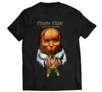 Gentle Giant Giant on The Box Rock Music Cotton Shirt Gary Green VintageBlackM
