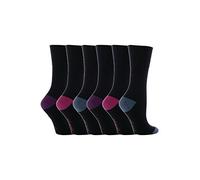 Gentle Grip - calcetines mujer sin goma colores fantasia estampados de algodon tamaño 37-42 eur (GG11)