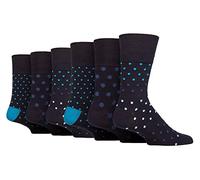 Gentle Grip Sock Shop - 6 pares de calcetines de bambú sueltos y suaves para hombre (6-11 UK, SOMRM01)