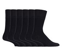 Gentle Grip Sock Shop - 6 pares de calcetines de bambú sueltos y suaves, no elásticos para hombre, SOMRM01, ^