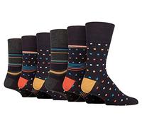 Gentle Grip Sock Shop - 6 pares de calcetines de bambú sueltos y suaves para hombre (6-11 UK, SOMRM09), SOMRM09, 6-11